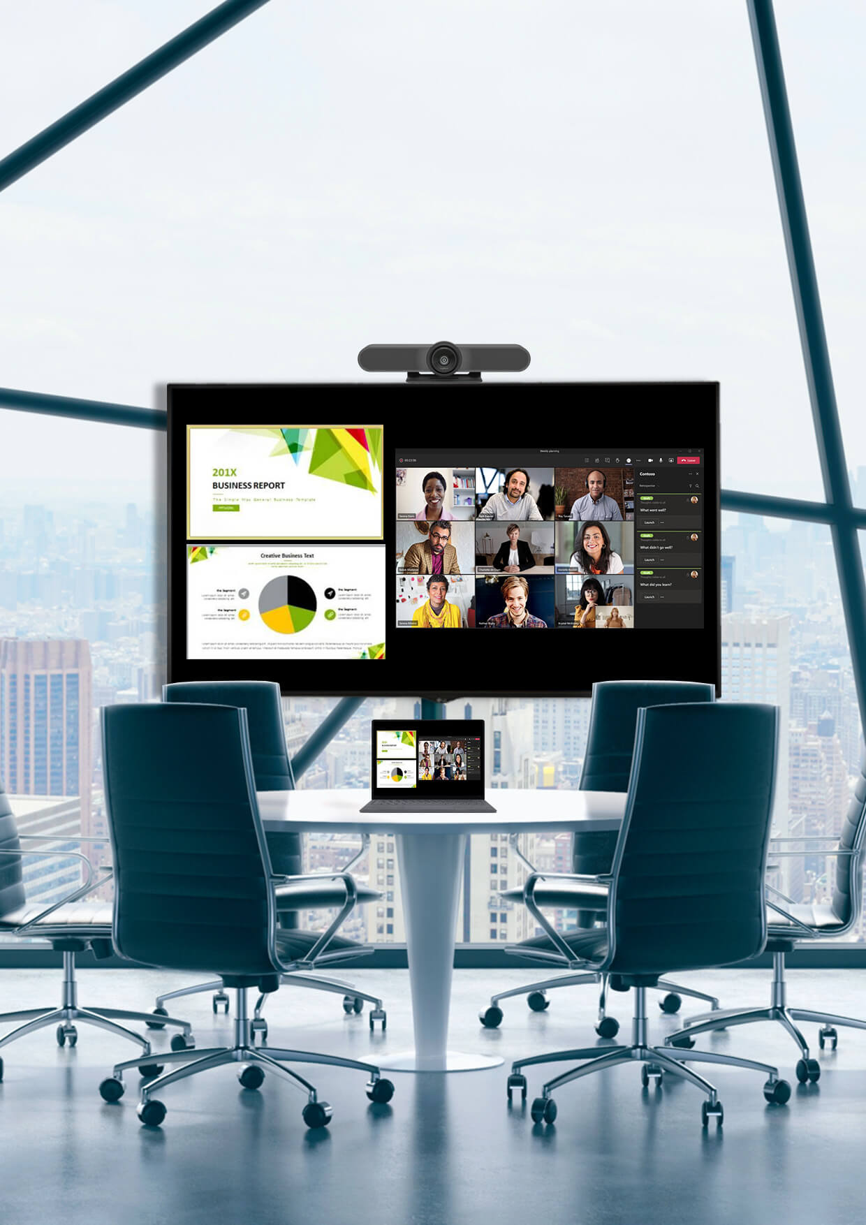 Gaproc Media Modena Hub & Logitech MeetUp Solution